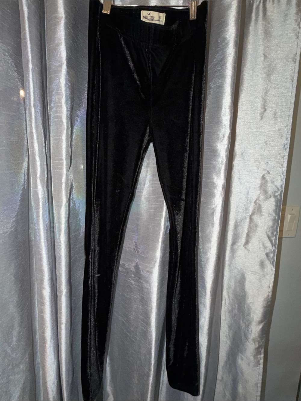 Hollister Black Velvet Kids Leggings